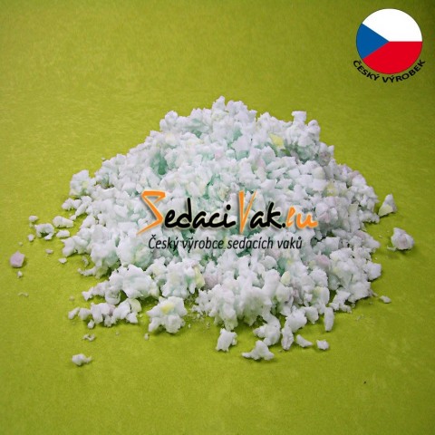Výplň do polštářů - Molitanová drť 1 kg